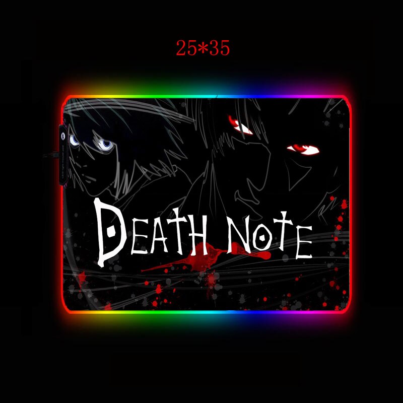 XGZ Anime DN Death Note Gaming RGB Mouse Pad Computer Mousepad RGB Backlit Mause Pad XXL Large Mousepad Desk Keyboard LED Mice Mat XGZ Anime DN Death Note Gaming RGB Mouse Pad Computer Mousepad RGB Backlit Mause Pad XXL Large Mousepad Desk Keyboard LED Mice Mat
