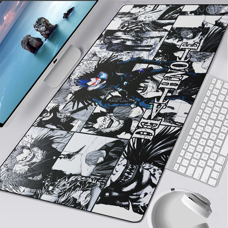 2021 Anime DN Death Note Gaming Mouse Pad Carpet Computer Mousepad Mouse Pad XXL Large Mousepad Desk Keyboard Mice Mat Manga Gift manga