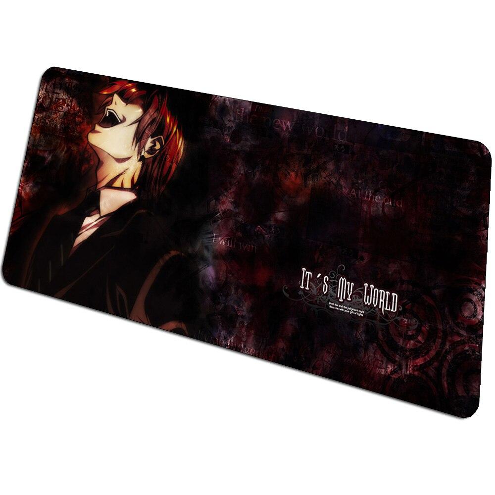 Anime DN Death Note mousepad 90x40cm Light Yagami Computer mouse mat gamer gamepad Mass pattern gaming mousemat desk pad office padmouse