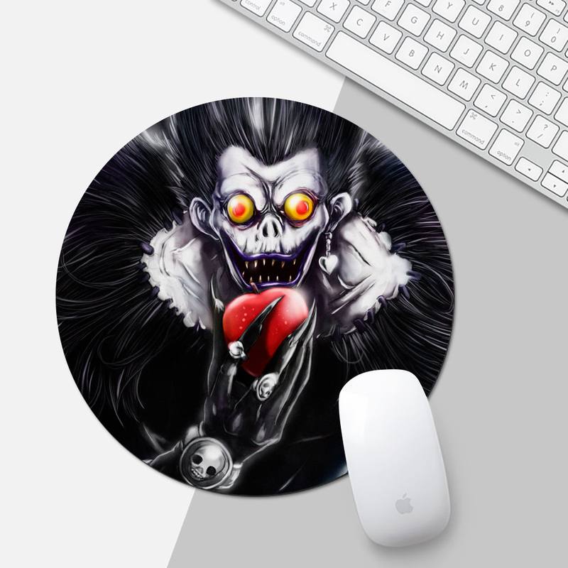 Anime DN Death Note Laptop Gaming Mice Mousepad Game Office Work Round Mouse Mat pad XL Non-slip Laptop Cushion mousepad Anime DN Death Note Laptop Gaming Mice Mousepad Game Office Work Round Mouse Mat pad XL Non-slip Laptop Cushion mousepad