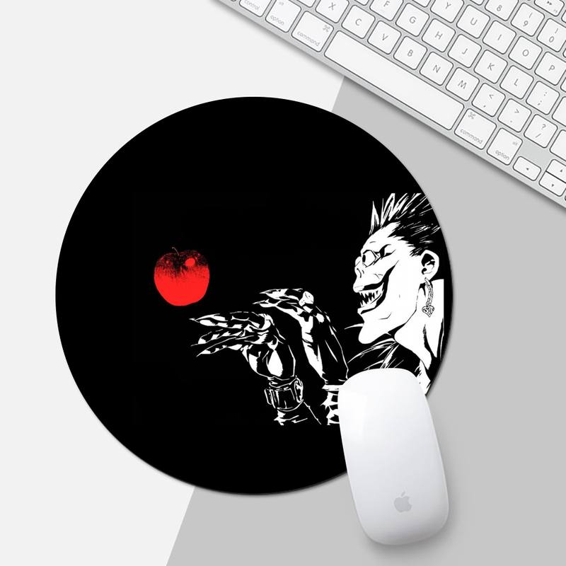 Anime DN Death Note Laptop Gaming Mice Mousepad Game Office Work Round Mouse Mat pad XL Non-slip Laptop Cushion mousepad Anime DN Death Note Laptop Gaming Mice Mousepad Game Office Work Round Mouse Mat pad XL Non-slip Laptop Cushion mousepad