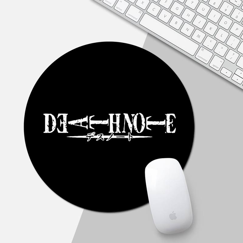 Anime DN Death Note Laptop Gaming Mice Mousepad Game Office Work Round Mouse Mat pad XL Non-slip Laptop Cushion mousepad Anime DN Death Note Laptop Gaming Mice Mousepad Game Office Work Round Mouse Mat pad XL Non-slip Laptop Cushion mousepad