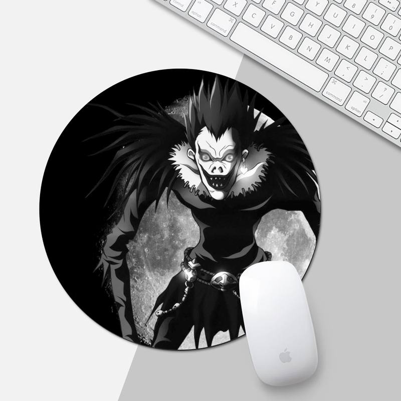 Anime DN Death Note Laptop Gaming Mice Mousepad Game Office Work Round Mouse Mat pad XL Non-slip Laptop Cushion mousepad Anime DN Death Note Laptop Gaming Mice Mousepad Game Office Work Round Mouse Mat pad XL Non-slip Laptop Cushion mousepad