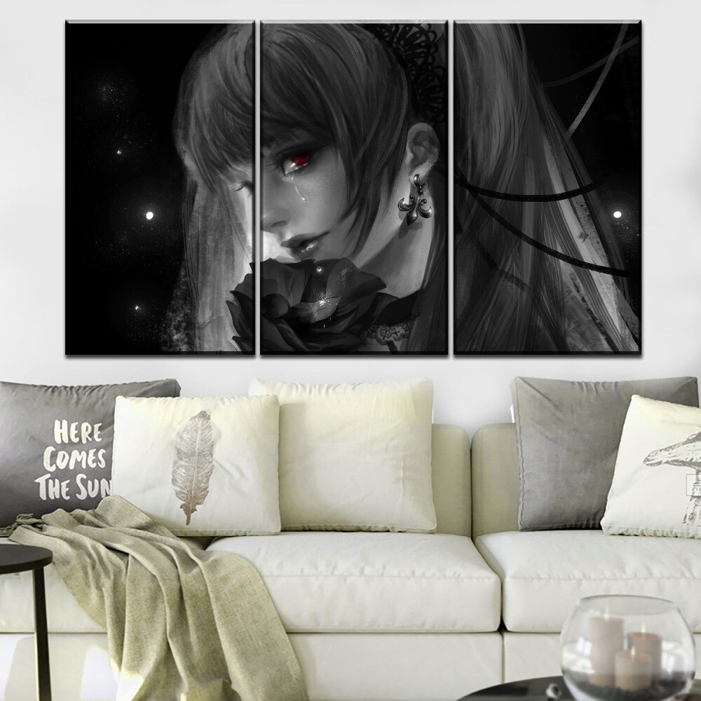 Anime DN Death Note 4 Panel Misa Amane Canvas Poster Anime DN Death Note 4 Panel Misa Amane Canvas Poster