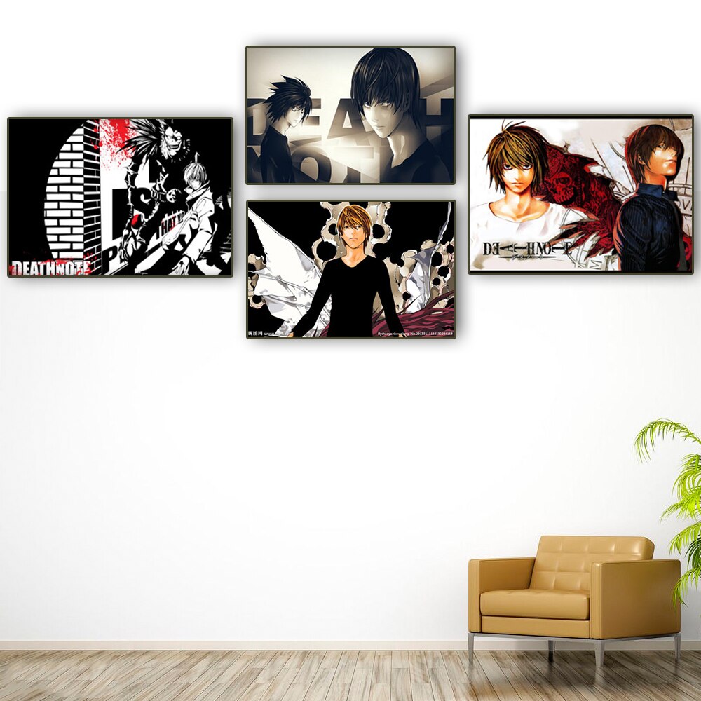 Anime DN Death Note Printing Canvas Fabric Wall Art Room Decor Poster