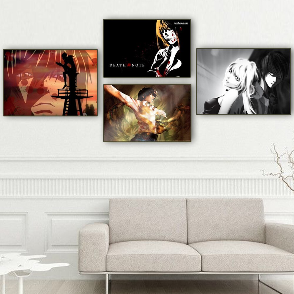 Anime DN Death Note Printing Canvas Fabric Wall Art Room Decor Poster