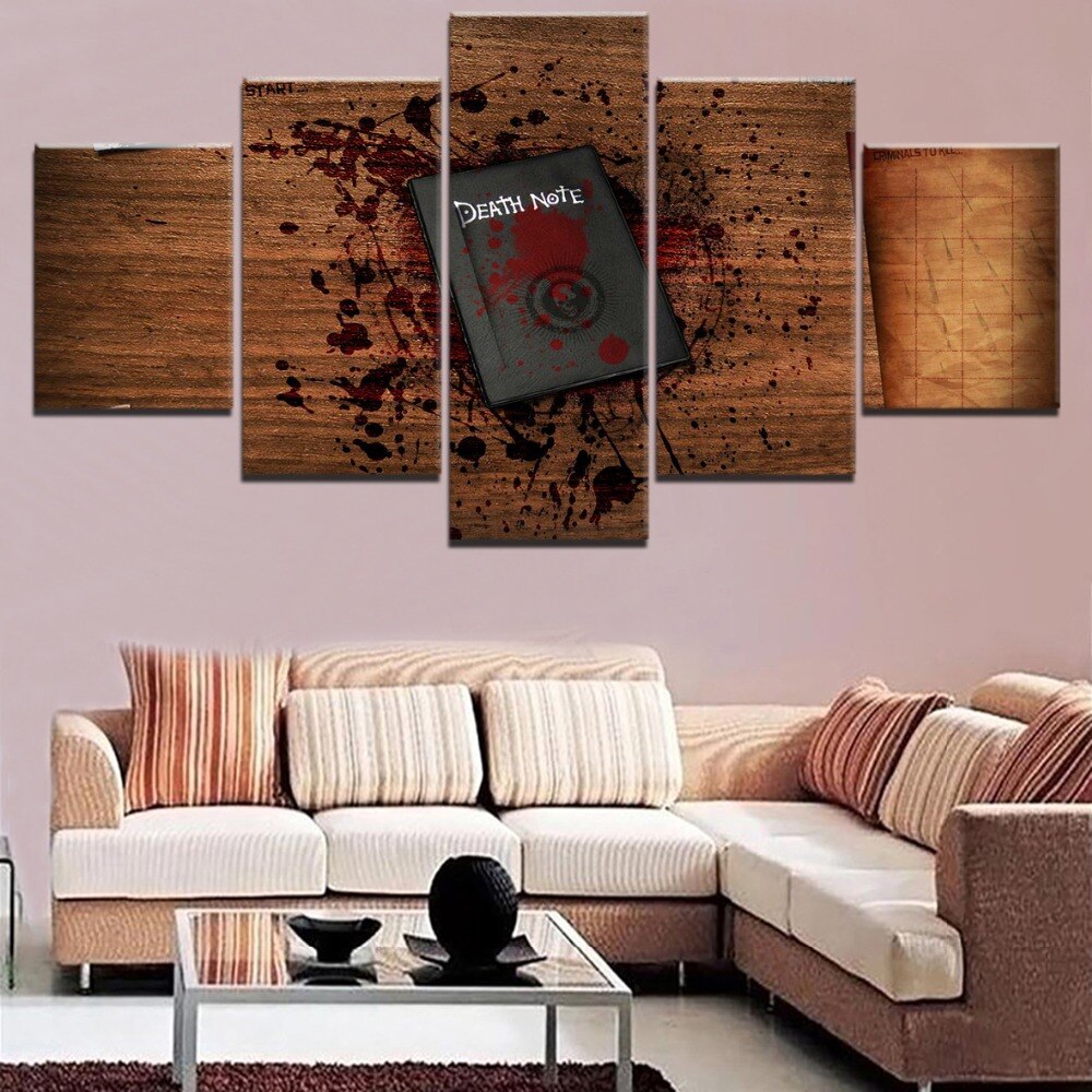 Anime DN Death Note The Books Canvas Printed Painting Wall Art Modular Framework For Home Dcorative Animation Pictures Anime DN Death Note The Books Canvas Printed Painting Wall Art Modular Framework For Home Dcorative Animation Pictures