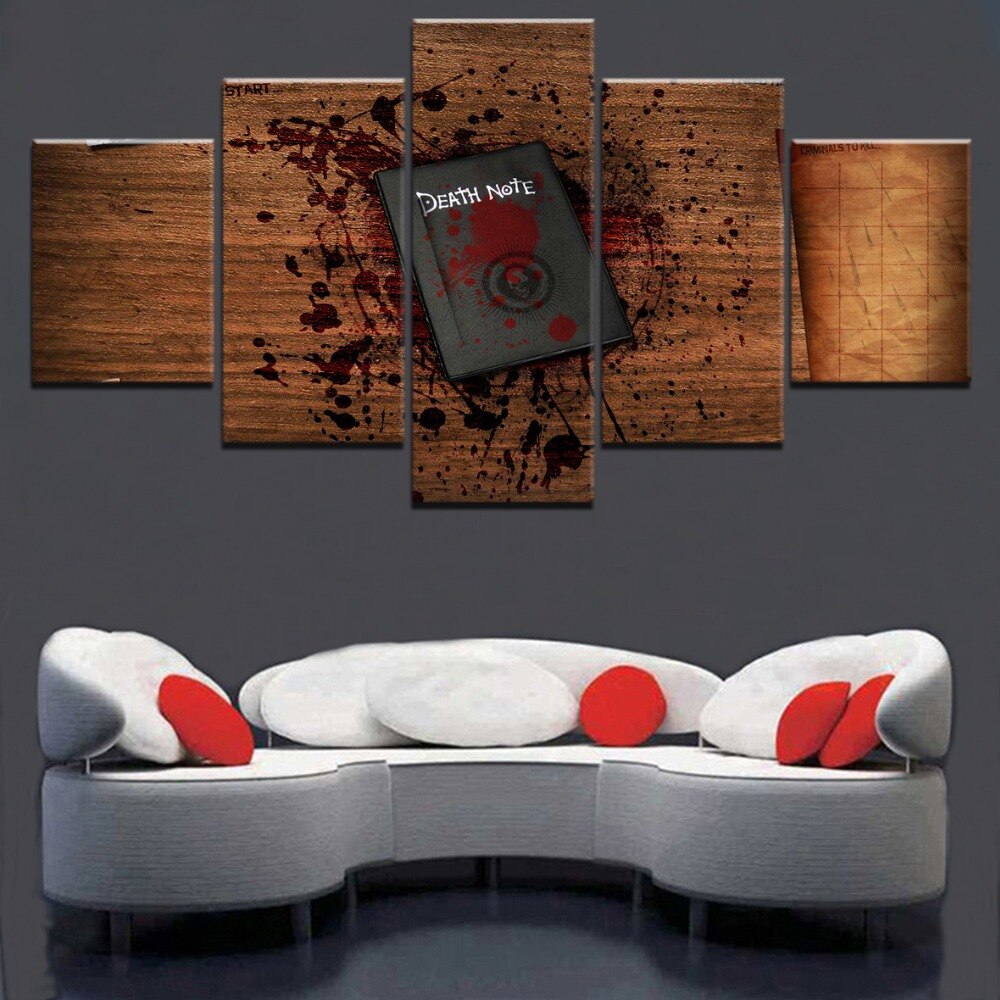Anime DN Death Note The Books Canvas Printed Painting Wall Art Modular Framework For Home Dcorative Animation Pictures Anime DN Death Note The Books Canvas Printed Painting Wall Art Modular Framework For Home Dcorative Animation Pictures