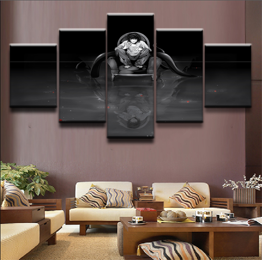 Anime DN Death Note Role Modern Canvas Printed Poster Artwork Home Decor For Living Room