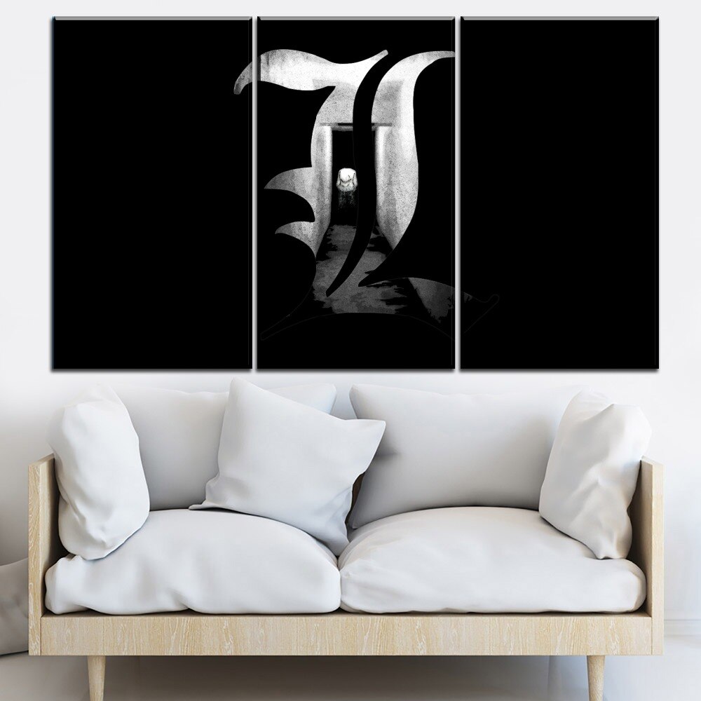 One Set - 3 Piece Anime DN Death Note L Lawliet Poster