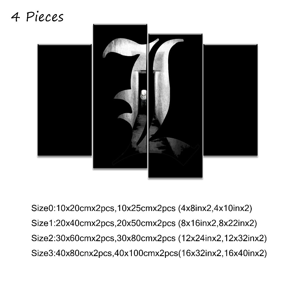 One Set - 3 Piece Anime DN Death Note L Lawliet Poster