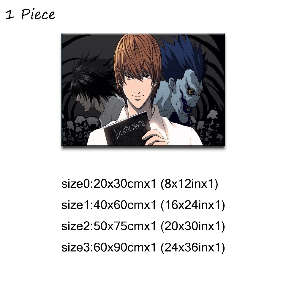 1-5 Pieces Anime DN Death Note Canvas - Poster - Wall Decoration