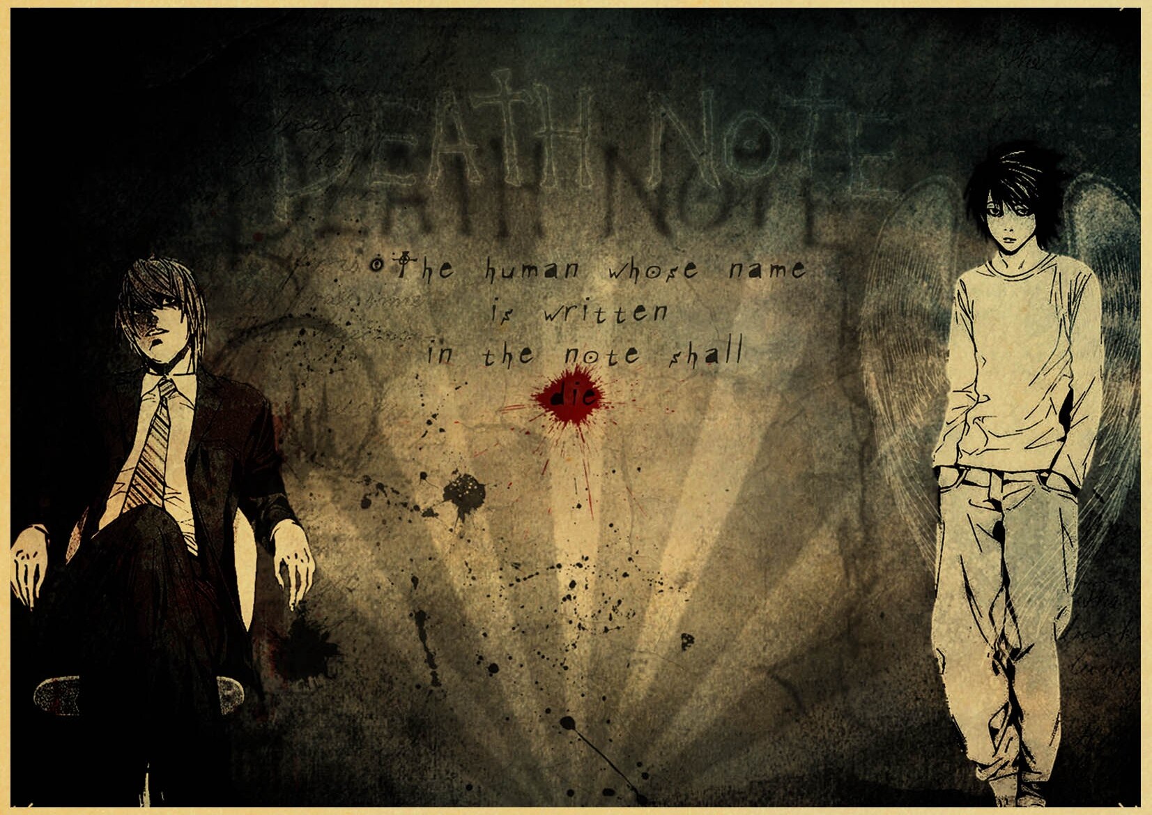 Anime DN Death Note Vintage Posters - Many Designs Anime DN Death Note Vintage Posters - Many Designs